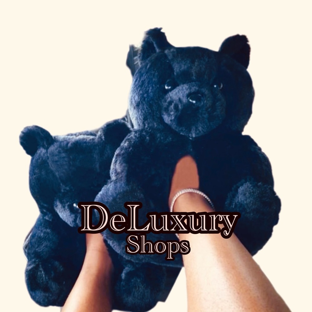 Black Bear Slippers